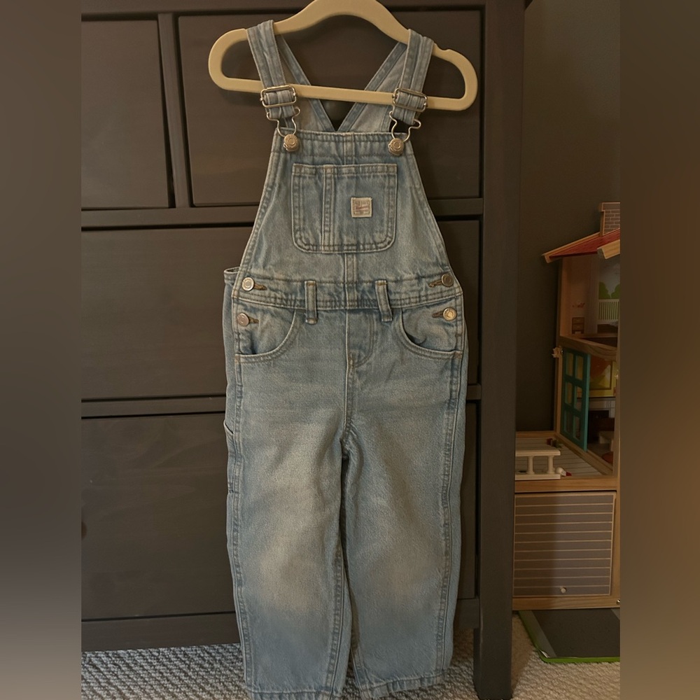 Old Navy Blue Denim Overalls Classic Design